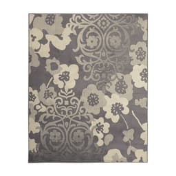 Tapete Adana Floral Retangular (200x250) Polipropileno Cinza