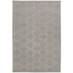 Tapete Alice Blocos Retangular Veludo (160x235) Cinza