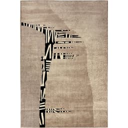 Tapete Ancestralidade Fossil Retangular Veludo (200x290) Bege