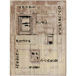 Tapete Ancestralidade JMB Retangular Veludo (150x200) Bege