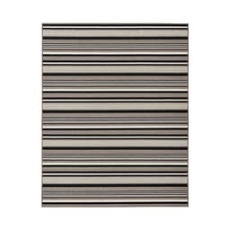 Tapete Aruba Orla Retangular Polipropileno (200x250) Preto e Cinza