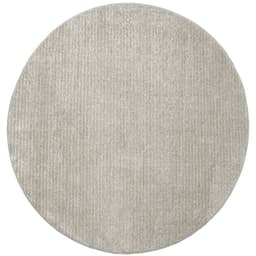 Tapete Chevron Redondo Bouclé (140x140) Prata