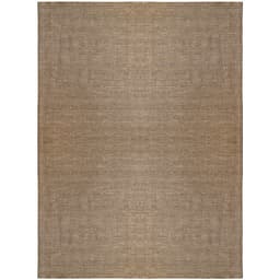 Tapete Eco Terra Madeira Retangular Bouclé (300x400) Bege