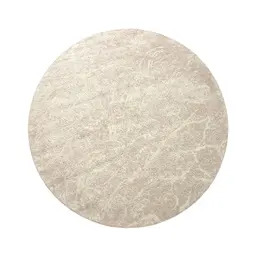Tapete Glamour Diamante Redondo Bouclé (190x190) Bege