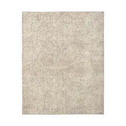 Tapete Glamour Diamante Retangular Bouclé (300x400) Bege