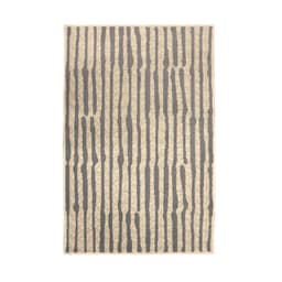 Tapete Herat Alameda Retangular Veludo (100x150) Bege e Cinza