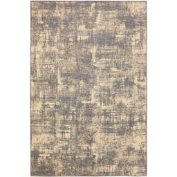 Tapete Labella Patina Retangular Veludo (200x300) Cinza e Bege