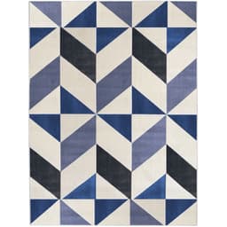 Tapete Lyre Retangular Polipropileno (150x200) Azul