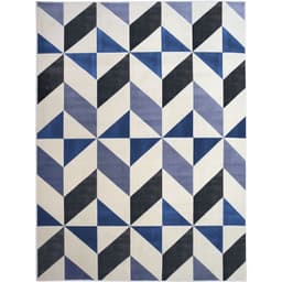 Tapete Lyre Retangular Polipropileno (200x250) Azul
