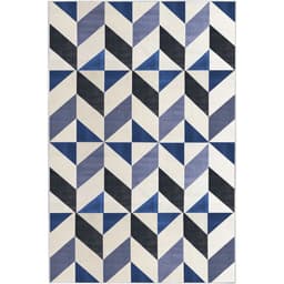 Tapete Lyre Retangular Polipropileno (200x300) Azul