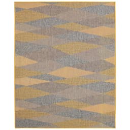 Tapete New Colors Mystic Retangular (200x290cm) Cinza Claro e Amarelo