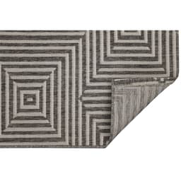 Tapete Outdoor Retangular Polipropileno (200x250) Preto e Branco