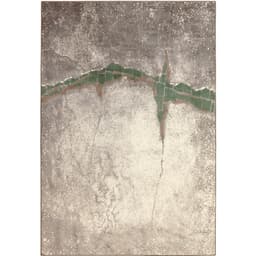 Tapete Perfeita Conexão Retangular Veludo (300x400) Cinza e Verde