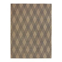 Tapete Sarja Retangular Roselan (150x200) Bege e Preto