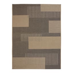 Tapete Sarja Retangular Roselan (200x250) Palha e Preto