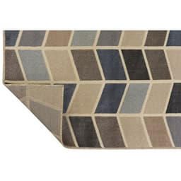Tapete Supreme Retangular Polipropileno (150x200) Cinza e Azul