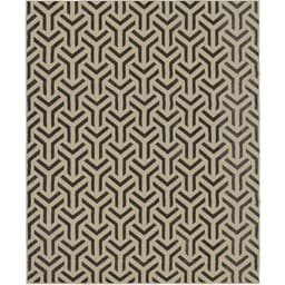 Tapete Supreme Retangular Polipropileno (250x300) Bege e Preto
