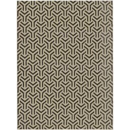 Tapete Supreme Retangular Polipropileno (300x400) Bege e Preto