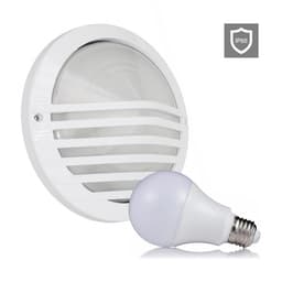 Arandela Taschibra Tartaruga TTC02 Alumínio C/ Lâmpada E27 Bivolt 3000K Luz Quente