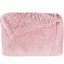 Cobertor Casal Sherpa Toque Pele de Carneiro Dupla Face 180x220cm Old Rosê