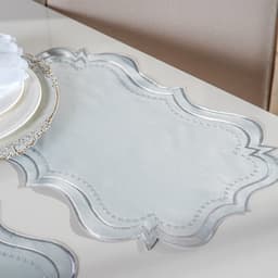 Jogo Americano Bordare 2 Pçs Bordado 35x50cm Oyster