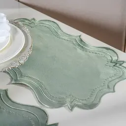 Jogo Americano Bordare 2 Pçs Bordado 35x50cm Suculenta