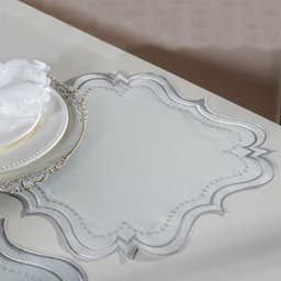 Jogo Americano Bordare 2 Pçs Bordado 40x40cm Oyster