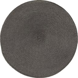 Kit 10 Americano Requinte Liso para Mesa Redondo 38cm Chumbo