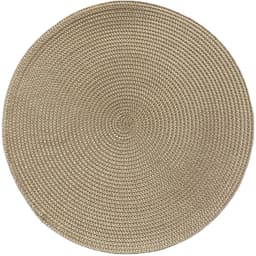 Kit 10 Americano Requinte Liso para Mesa Redondo 38cm Palha