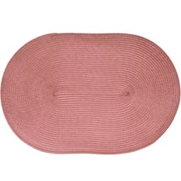 Kit 12 Americano Requinte Liso para Mesa Oval 30x45cm Rosê