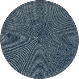 Kit 12 Americano Requinte Liso para Mesa Redondo 38cm Navy