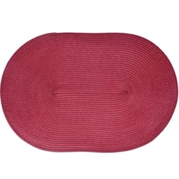 Kit 2 Americano Requinte Liso para Mesa Oval 30x45cm Bordô