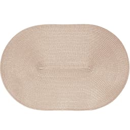 Kit 2 Americano Requinte Liso para Mesa Oval 30x45cm Palha