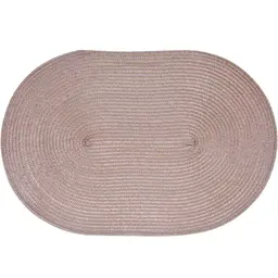 Kit 4 Americano Requinte Liso para Mesa Oval 30x45cm Taupe