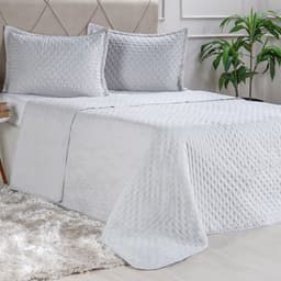 Kit Cobre Leito Casal Miraggio Super Soft com Porta Travesseiro