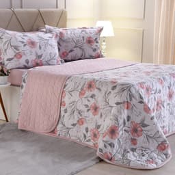 Kit Cobre Leito King Malha Premium 145 Fios 100% Algodão