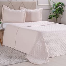 Kit Cobre Leito King Miraggio Ultra Soft 260x280cm Suede