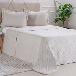 Kit Cobre Leito King Miraggio Ultra Soft com Porta Travesseiro Toque de Areia