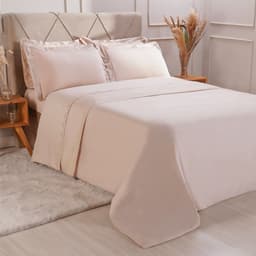 Kit Colcha Casal 300 Fios Classic 220x240cm Talco