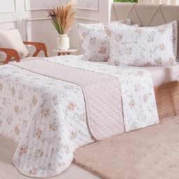 Kit Colcha King 200 Fios Estampada 260x280cm Lyrical