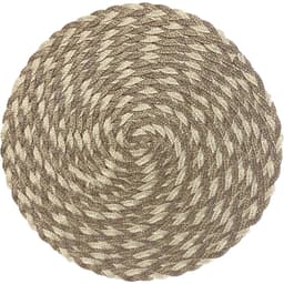 Lugar Americano Requinte Mescla Redondo 38cm Palha