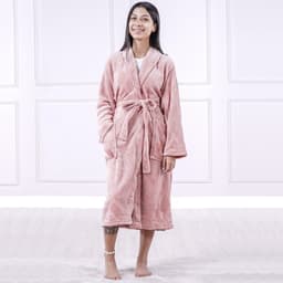 Roupão Microfibra Flannel  Relieve com Bolso Extra Macio