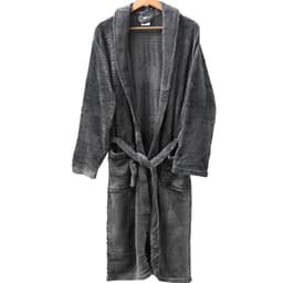 Roupão Microfibra Flannel Relieve Extra Macio com Bolso