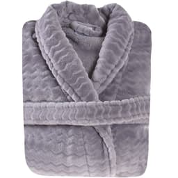 Roupão Microfibra Flannel Relieve Extra Macio com Bolso