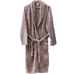 Roupão Microfibra Flannel Relieve Extra Macio com Bolso