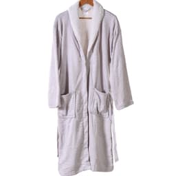 Roupão Sherpa Lã de Carneiro Toque Flannel Ultra Macio