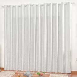 Cortina em Jacquard Bahamas 4,00 x 2,70 Para Varão - Cinza Claro