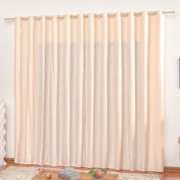 Cortina em Jacquard Bahamas 4,00 x 2,70 Para Varão - Palha