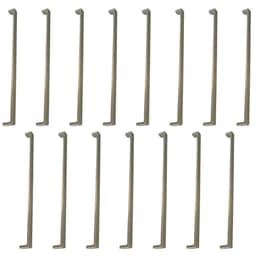 15 Puxadores para Móveis Alças 352mm Zamac Níquel Escovado Piauí Torralba Armários Gavetas