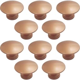 Kit 10 Puxadores 200 Tucson Ponto Cobre Para Móveis Armários e Gavetas